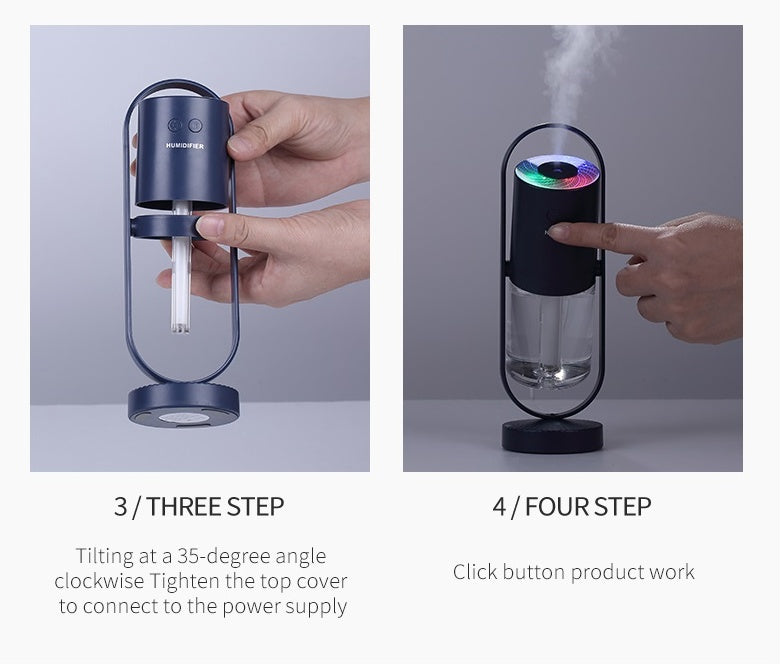 Magic Shadow USB Humidifier – Ultrasonic Mist with Night Light & Star Projection