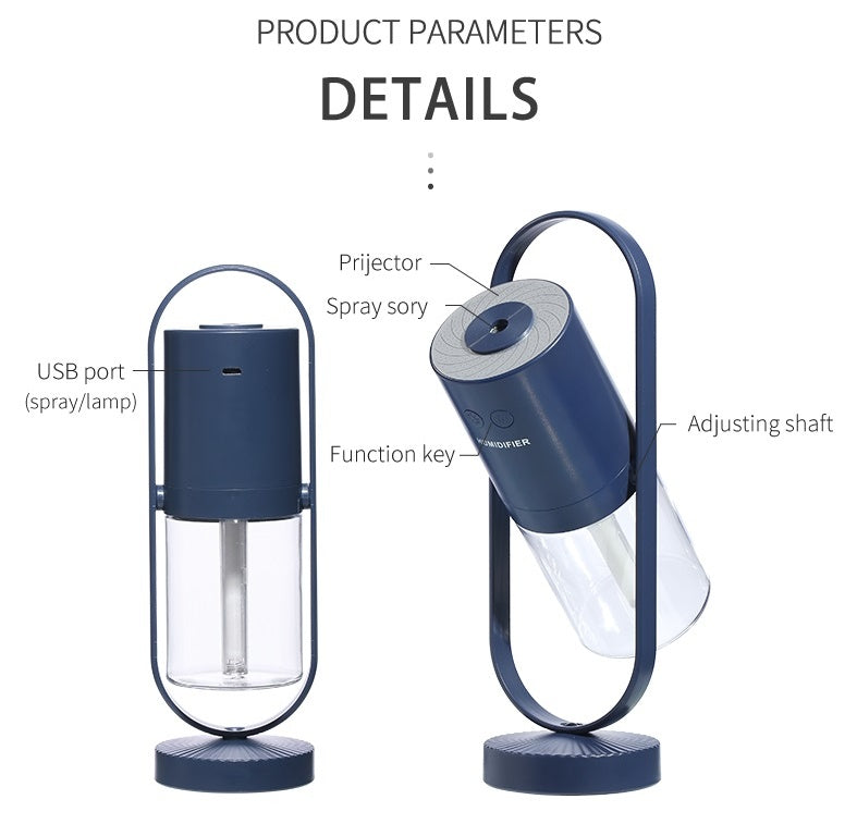 Magic Shadow USB Humidifier – Ultrasonic Mist with Night Light & Star Projection