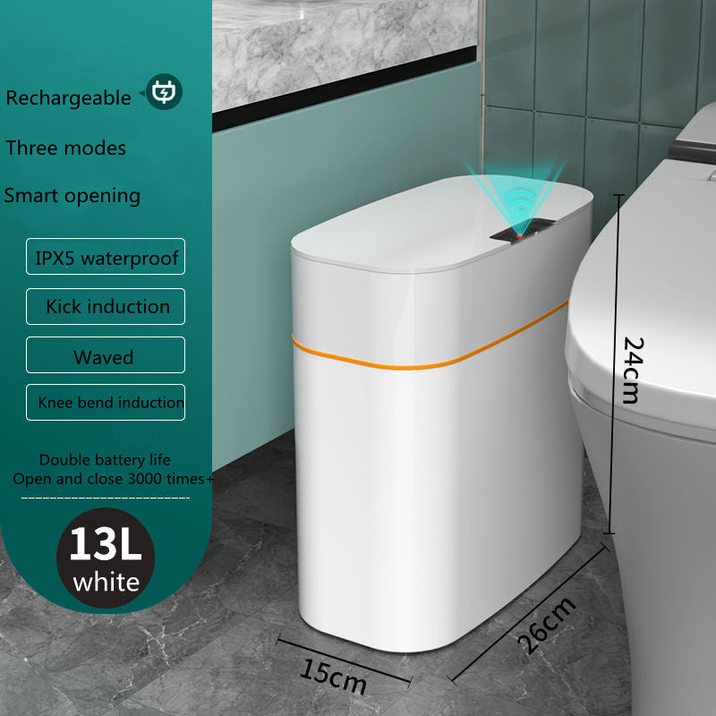 Smart Induction Trash Can – Automatic Lid for Home, Kitchen & Car