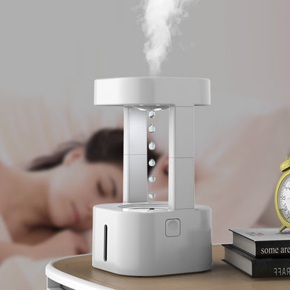 Anti-Gravity Drop Humidifier – Quiet Mist Maker with 580ml Tank for Home & Office