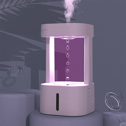 Anti-Gravity Drop Humidifier – Quiet Mist Maker with 580ml Tank for Home & Office