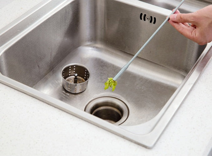 60cm Drain Clog Remover – Flexible Hair & Gunk Cleaner for Sinks