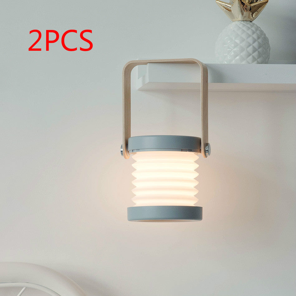 Foldable LED Night Lamp – Touch Dimmable & USB Rechargeable for Cozy Spaces