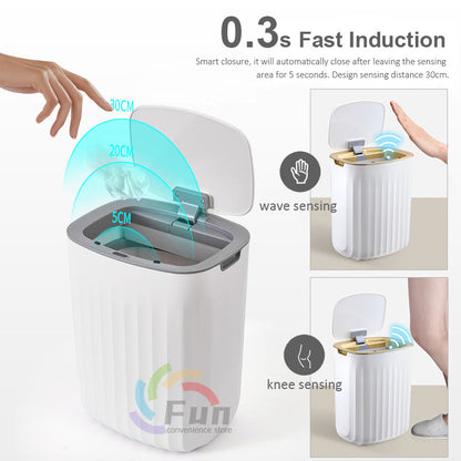 Smart Induction Trash Can – Automatic Lid for Home, Kitchen & Car
