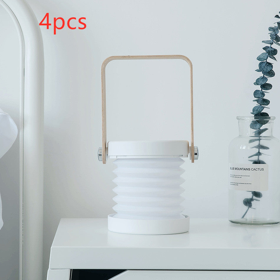 Foldable LED Night Lamp – Touch Dimmable & USB Rechargeable for Cozy Spaces