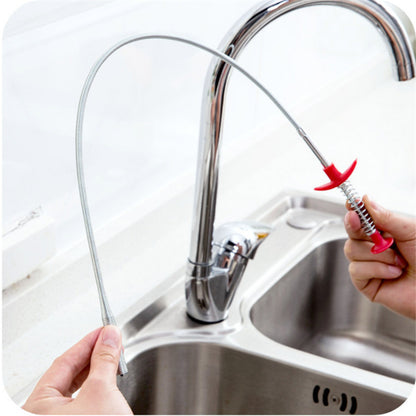 60cm Drain Clog Remover – Flexible Hair & Gunk Cleaner for Sinks