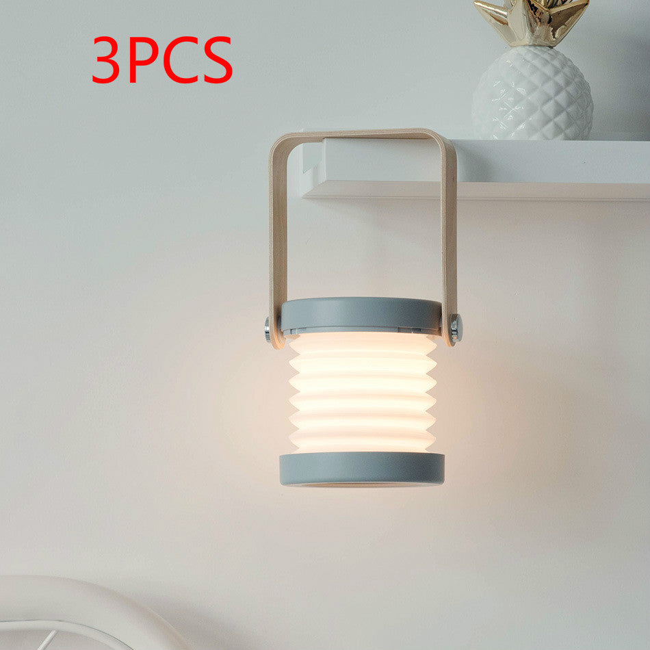 Foldable LED Night Lamp – Touch Dimmable & USB Rechargeable for Cozy Spaces