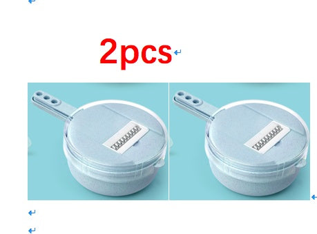 8-in-1 Mandoline Slicer – Multi-Blade Veg Cutter with Peeler & Strainer