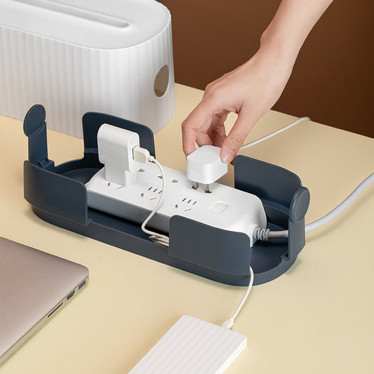 Cable Management Box – Dustproof Power Strip & Charger Organizer