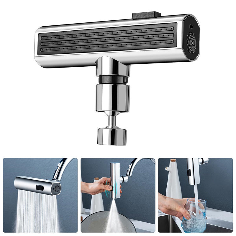 360° Rotating Faucet Nozzle – Splash-Proof Waterfall Bubbler for Sinks