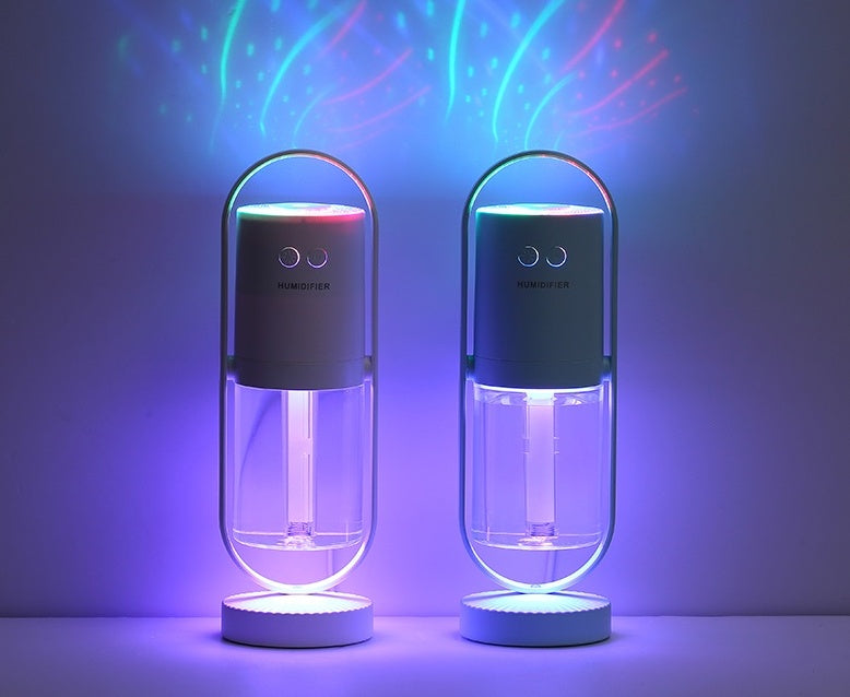 Magic Shadow USB Humidifier – Ultrasonic Mist with Night Light & Star Projection