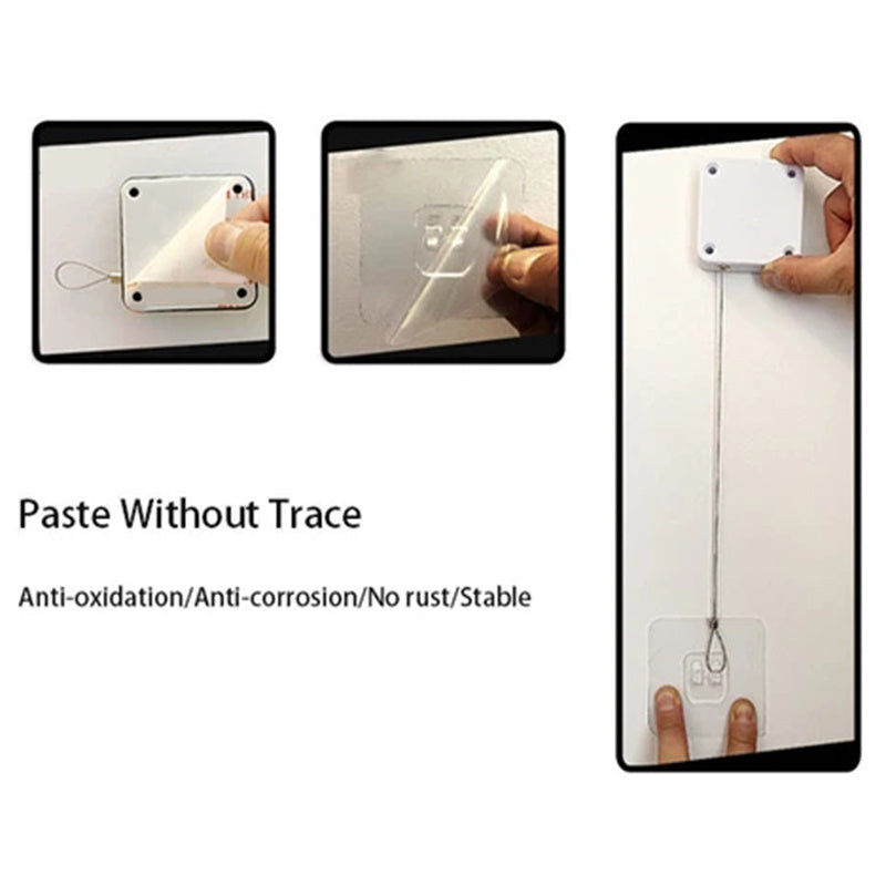 Punch-Free Automatic Door Closer – Soft Close for Glass & Sliding Doors (500–1000g Tension)