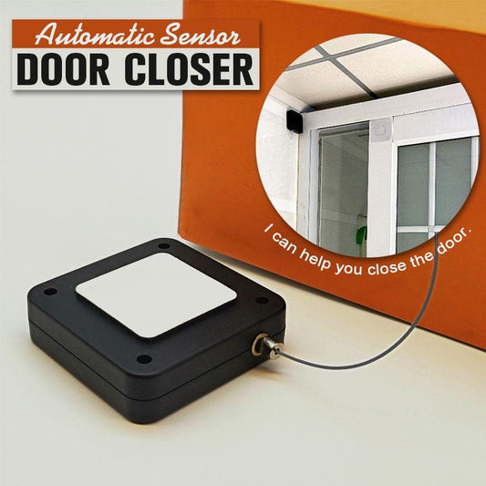 Punch-Free Automatic Door Closer – Soft Close for Glass & Sliding Doors (500–1000g Tension)