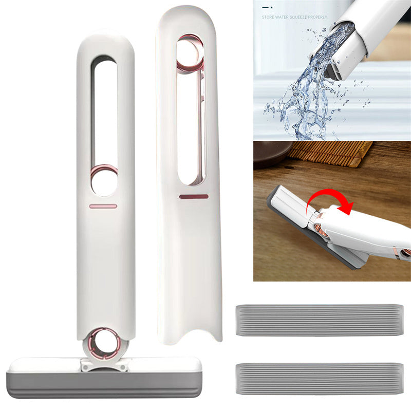 Mini Squeeze Mop – Portable Sponge Cleaner for Floors, Glass & Desktops