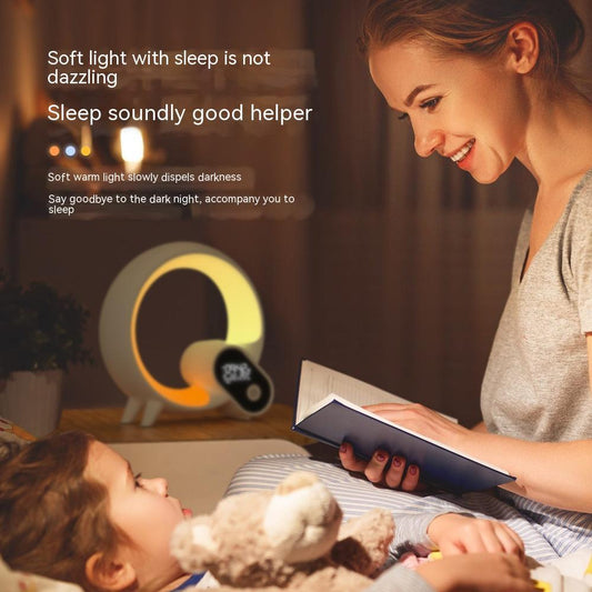 Sunrise Wake-Up Alarm Clock – Analog Display with Bluetooth Audio & Color Mood Light