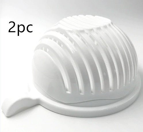 3 - in - 1 Salad Cutter Bowl – Slice, Rinse & Serve with Safety and Ease - Slushin_Dept
