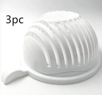 3 - in - 1 Salad Cutter Bowl – Slice, Rinse & Serve with Safety and Ease - Slushin_Dept