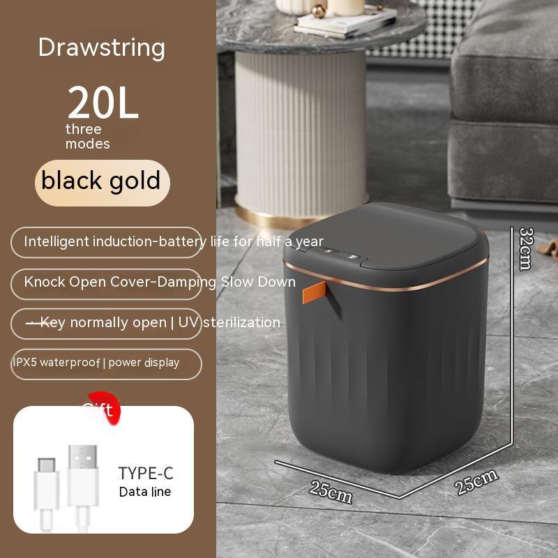 Smart Induction Trash Can – Automatic Lid for Home, Kitchen & Car
