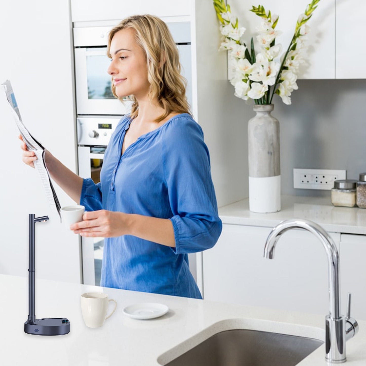 Automatic Water Dispenser – Rechargeable with Stand & Extended Tube for Bottles