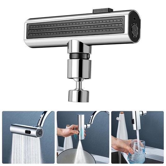 360° Rotating Faucet Nozzle – Splash Proof Waterfall Bubbler for Sinks (Faucet Nozzle Replacement) - Slushin_Dept