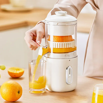 Mini Wireless Juicer – USB Steel Citrus Press for Fresh Juice Anywhere
