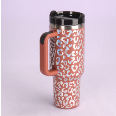 40oz Insulated Tumbler – Spill-Proof Stainless Steel Mug with Handle & Straw for Travel, Gym & Office