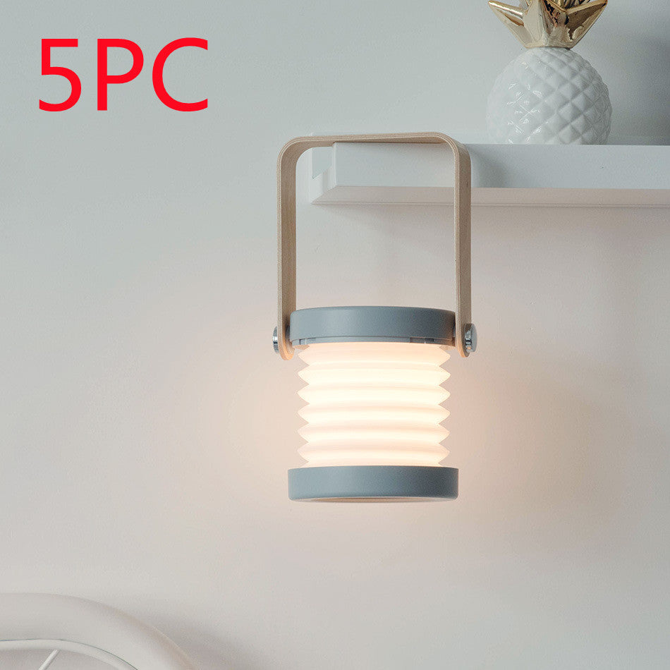 Foldable LED Night Lamp – Touch Dimmable & USB Rechargeable for Cozy Spaces