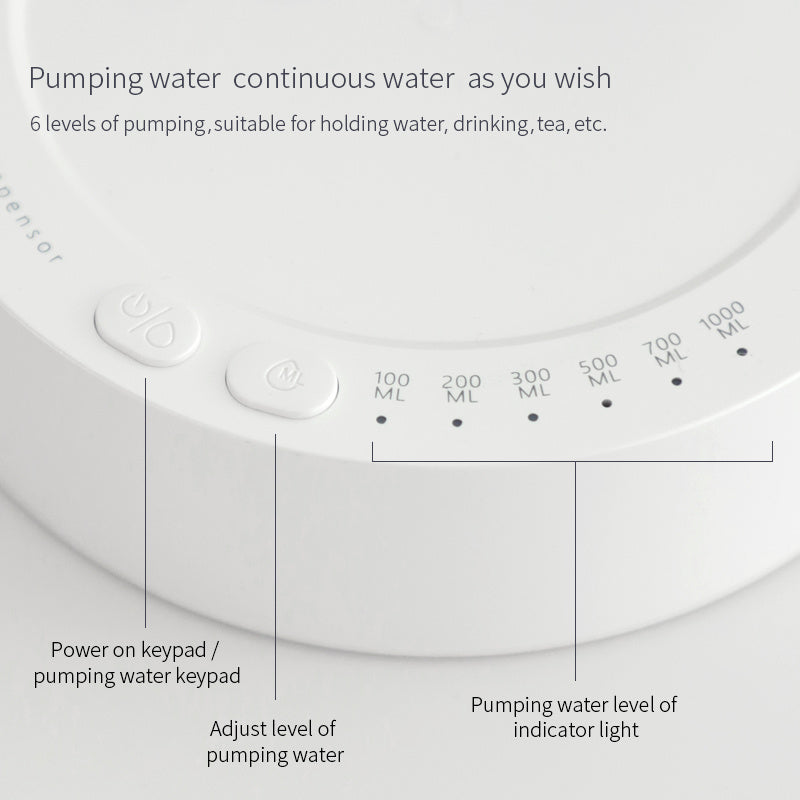 Electric Water Dispenser – Rechargeable Desktop Pump for Gallon Bottles