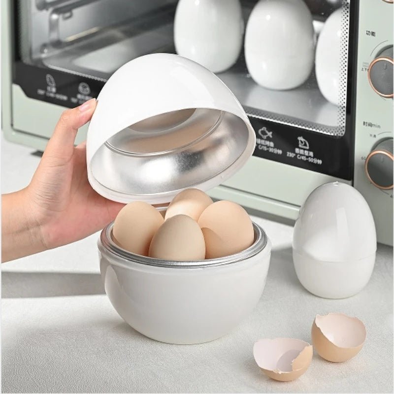 4 - Egg Microwave Boiler – Quick Cooker for Perfect Soft or Hard Boiled Eggs - Slushin_Dept