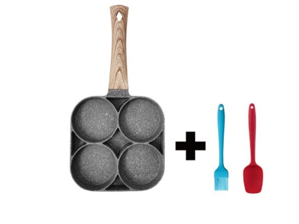 4 - Hole Non - Stick Frying Pan – Multi - Section Skillet for Eggs, Pancakes & Burgers - Slushin_Dept
