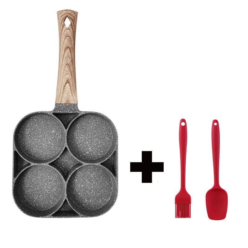 4 - Hole Non - Stick Frying Pan – Multi - Section Skillet for Eggs, Pancakes & Burgers - Slushin_Dept