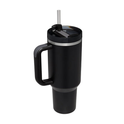 40oz Insulated Tumbler – Spill - Proof Stainless Steel Mug with Handle & Straw for Travel, Gym & Office - Slushin_Dept