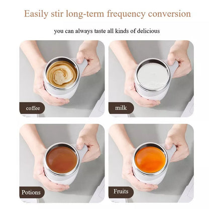 Magnetic Self-Stirring Cup – Rechargeable Electric Mixer for Coffee, Milk & More