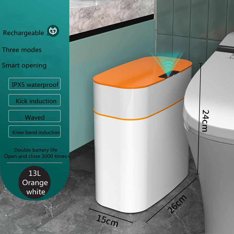 Smart Induction Trash Can – Automatic Lid for Home, Kitchen & Car