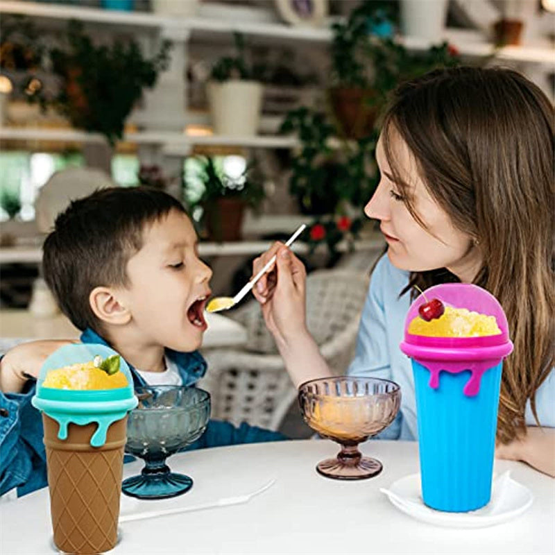 500ml Slushy Maker Cup – Quick-Freeze Smoothie & Ice Cream Cup for Summer Drinks