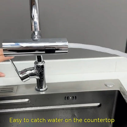 360° Rotating Faucet Nozzle – Splash-Proof Waterfall Bubbler for Sinks