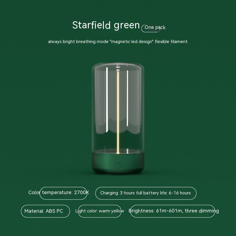 Rechargeable LED Camping Light – Type-C Portable Lamp with Anti-Drop Design & Ambient Glow
