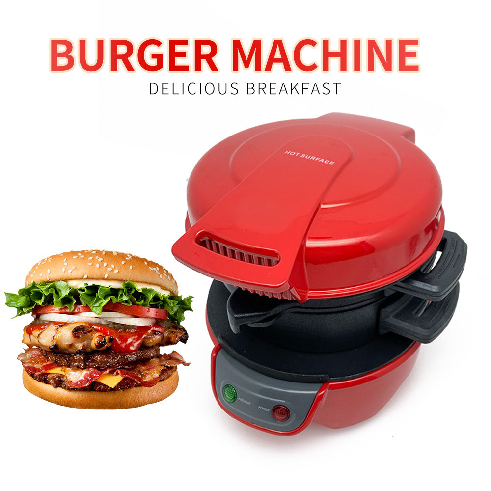 3-in-1 Breakfast Sandwich Maker – Burger, Egg & Waffle Machine