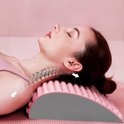Back Stretcher Pillow – Neck & Lumbar Support for Pain Relief & Relaxation