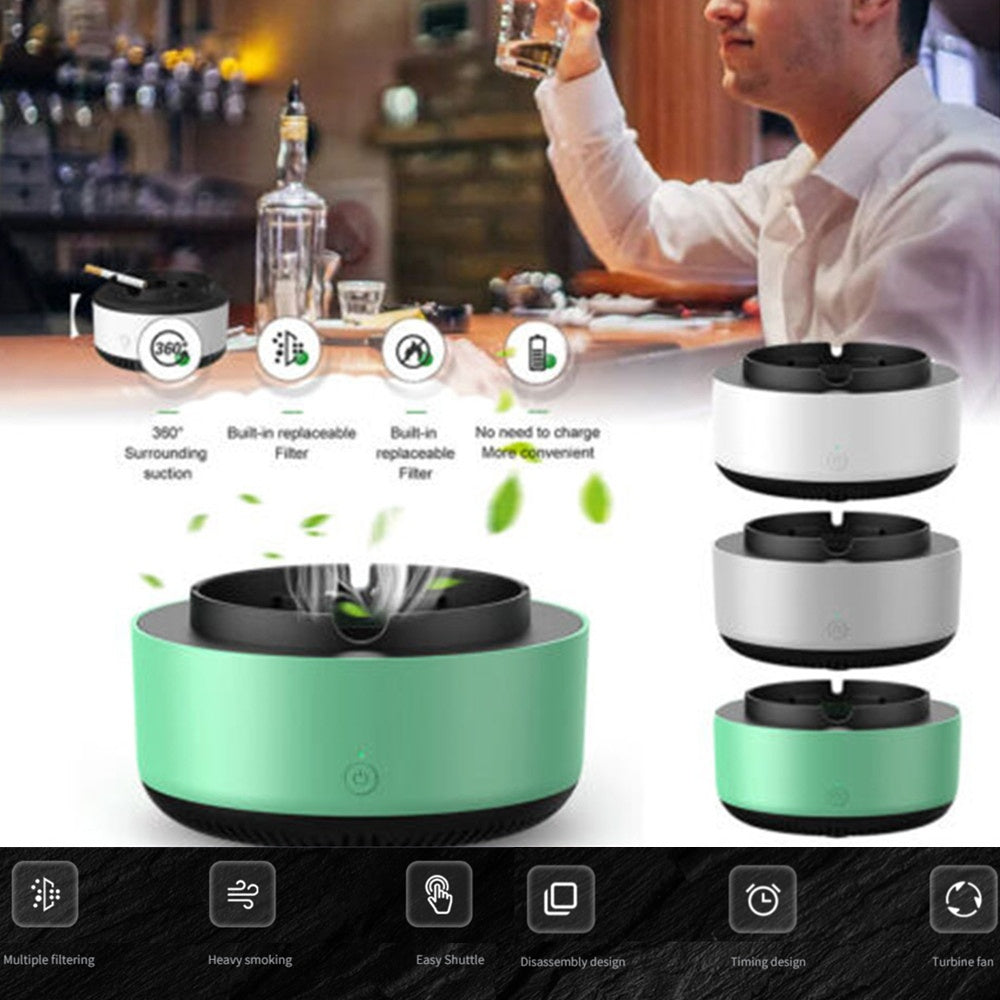 Smart Air Purifier Ashtray – Smoke Without the Smell