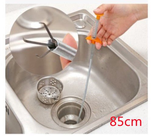 60cm Drain Clog Remover – Flexible Hair & Gunk Cleaner for Sinks - Slushin_Dept
