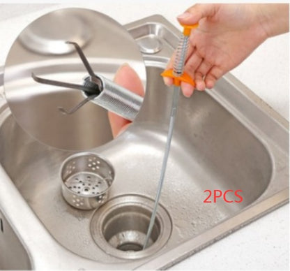 60cm Drain Clog Remover – Flexible Hair & Gunk Cleaner for Sinks