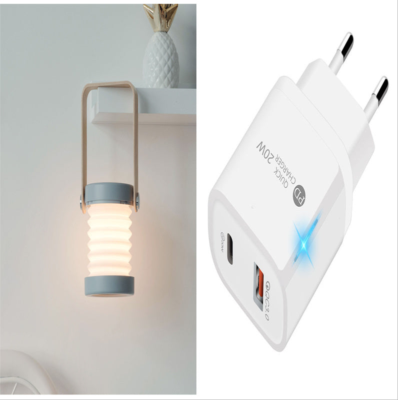 Foldable LED Night Lamp – Touch Dimmable & USB Rechargeable for Cozy Spaces