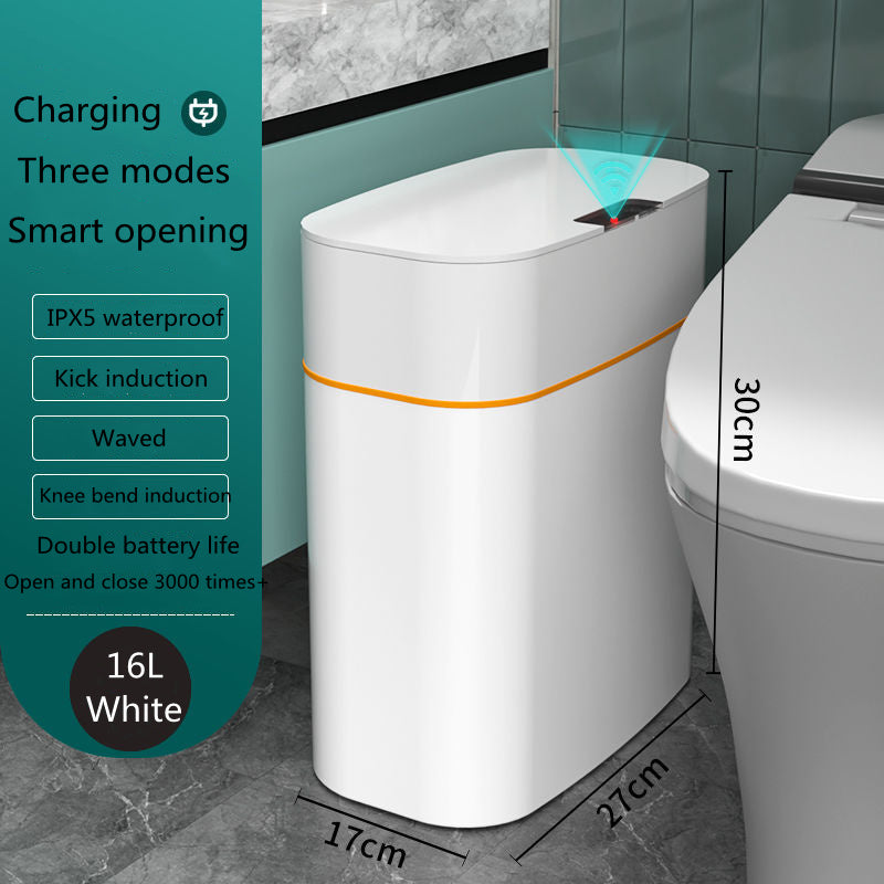 Smart Induction Trash Can – Automatic Lid for Home, Kitchen & Car