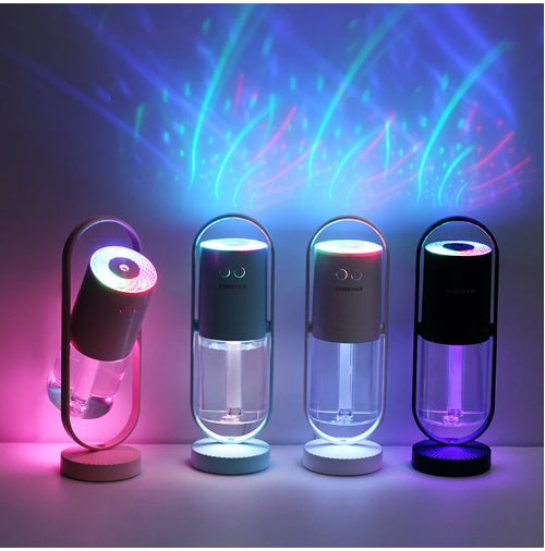 Magic Shadow USB Humidifier – Ultrasonic Mist with Night Light & Star Projection
