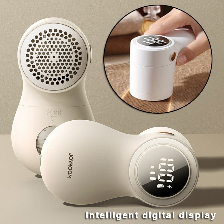 Smart Fabric Lint Remover – USB Rechargeable LED Display Hairball Trimmer