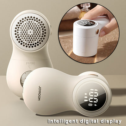 Smart Fabric Lint Remover – USB Rechargeable LED Display Hairball Trimmer