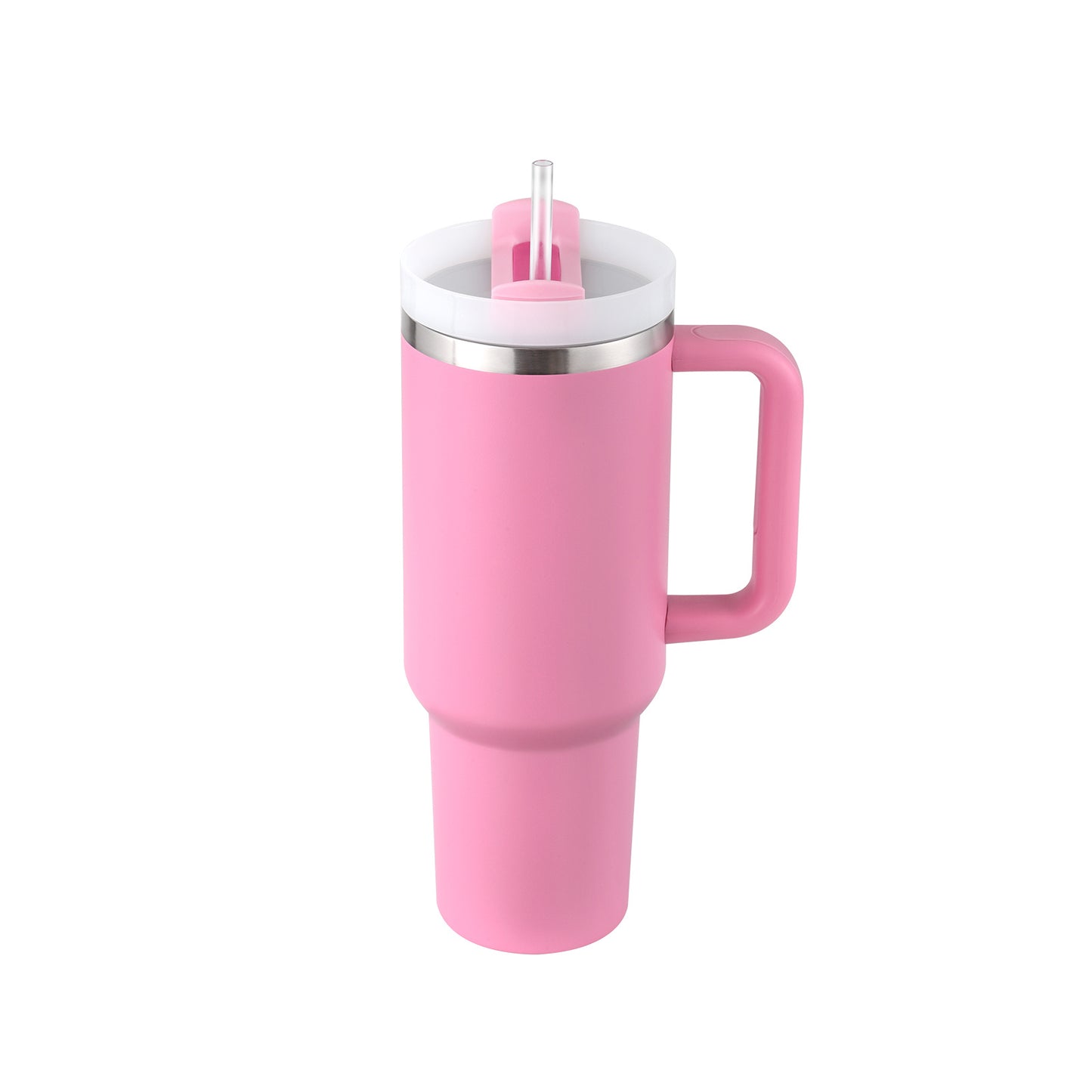 40oz Insulated Tumbler – Spill-Proof Stainless Steel Mug with Handle & Straw for Travel, Gym & Office