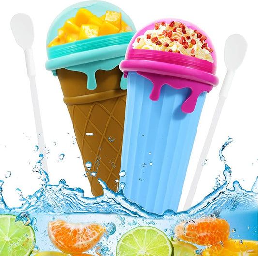 500ml Slushy Maker Cup – Quick-Freeze Smoothie & Ice Cream Cup for Summer Drinks