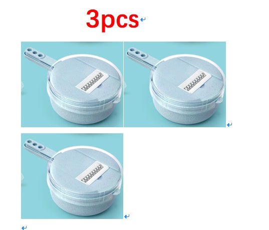 8 - in - 1 Mandoline Slicer – Multi - Blade Veg Cutter with Peeler & Strainer - Slushin_Dept